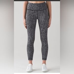 Lululemon Leggings Size 6 High Times Pant Luon Suited Jacquard Black White Yoga
